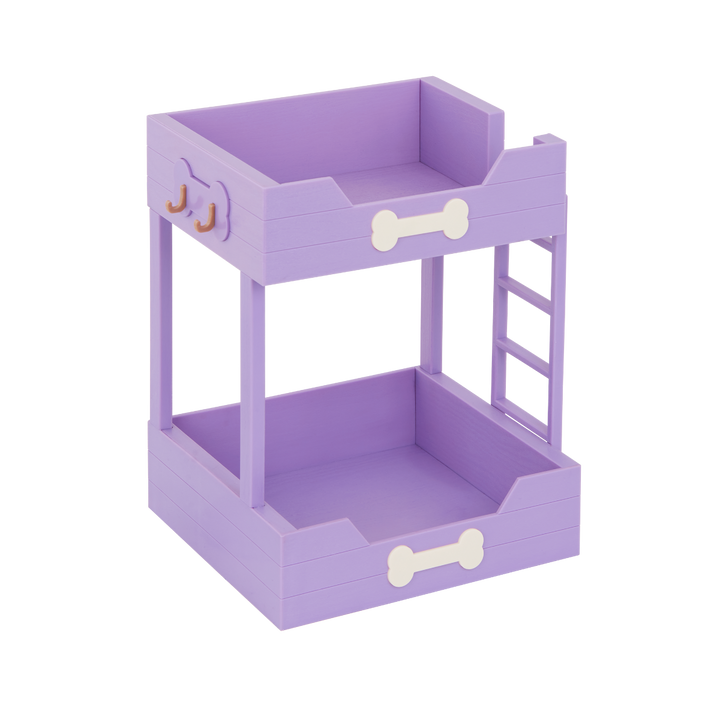 OG Pup Bunk Bed - Purple Dog Bunk Bed - Bed for 15cm OG Pups - Accessories for Dolls - Our Generation