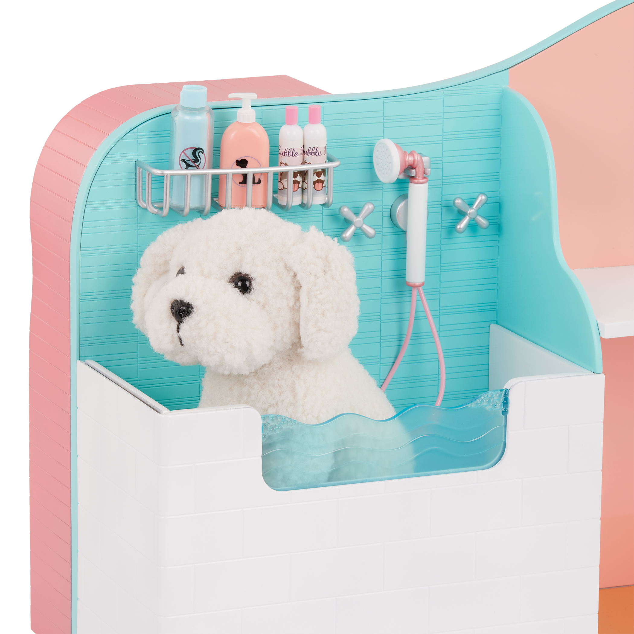 Happy Tails Care Centre - 2-in-1 Grooming Centre & Pet Shop - Accessories for Dolls - Grooming & Accessories for OG Pets - Our Generation