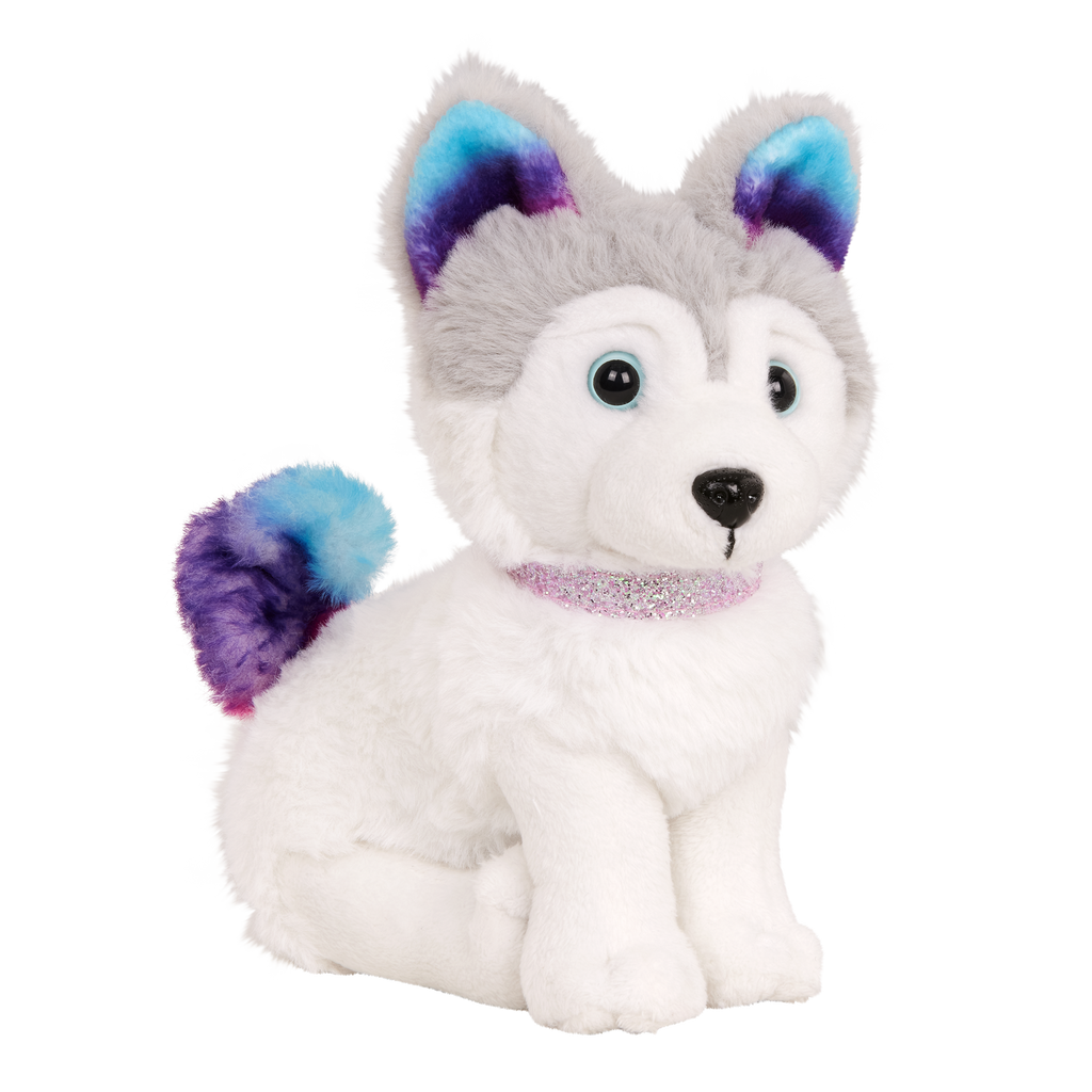 Siberian Husky Dog - 15cm Plush Pup - Accessories for Dolls - Our Generation