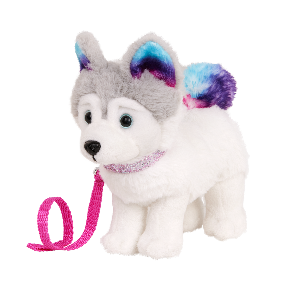 Siberian Husky Dog - 15cm Plush Pup - Accessories for Dolls - Our Generation
