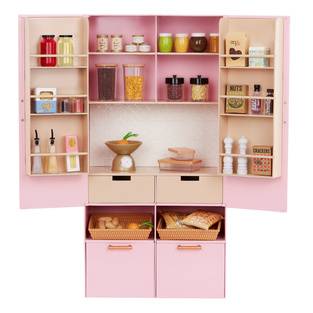 Pretty Pantry - Pantry Playset for OG Dolls - Food Accessories - Kitchen Playset for OG Dolls - Our Generation UK