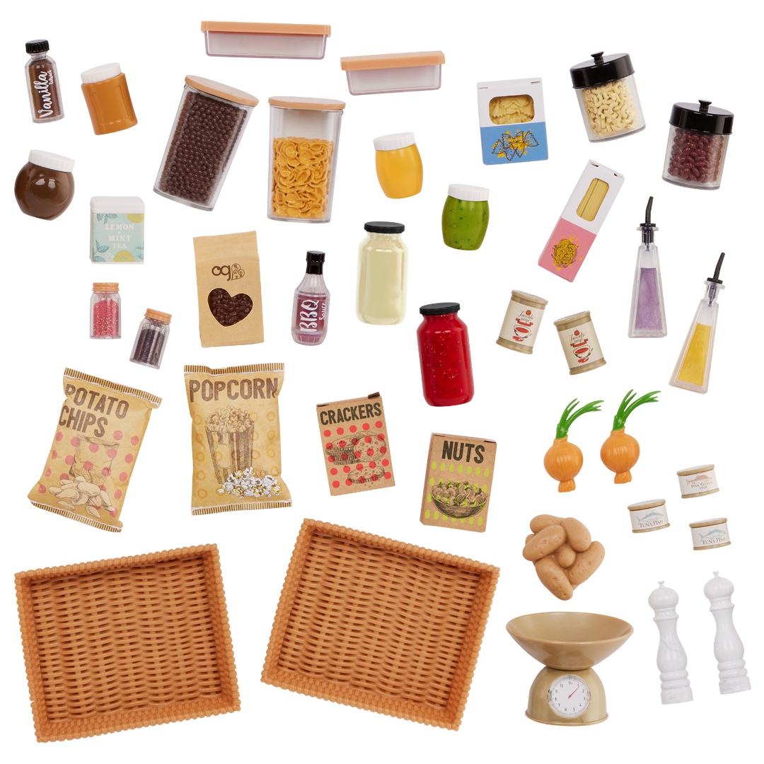 Pretty Pantry - Pantry Playset for OG Dolls - Food Accessories - Kitchen Playset for OG Dolls - Our Generation UK