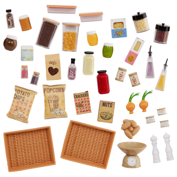 Pretty Pantry - Pantry Playset for OG Dolls - Food Accessories - Kitchen Playset for OG Dolls - Our Generation UK