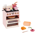 Make & Bake Stove Set - Oven & Food Accessories for Dolls - Our Generation