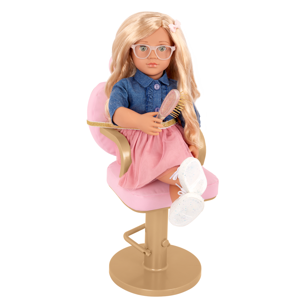 Sweet Styles - 46cm Doll Hair Dressing Chair - Hair-Styling Accessories - Our Generation 