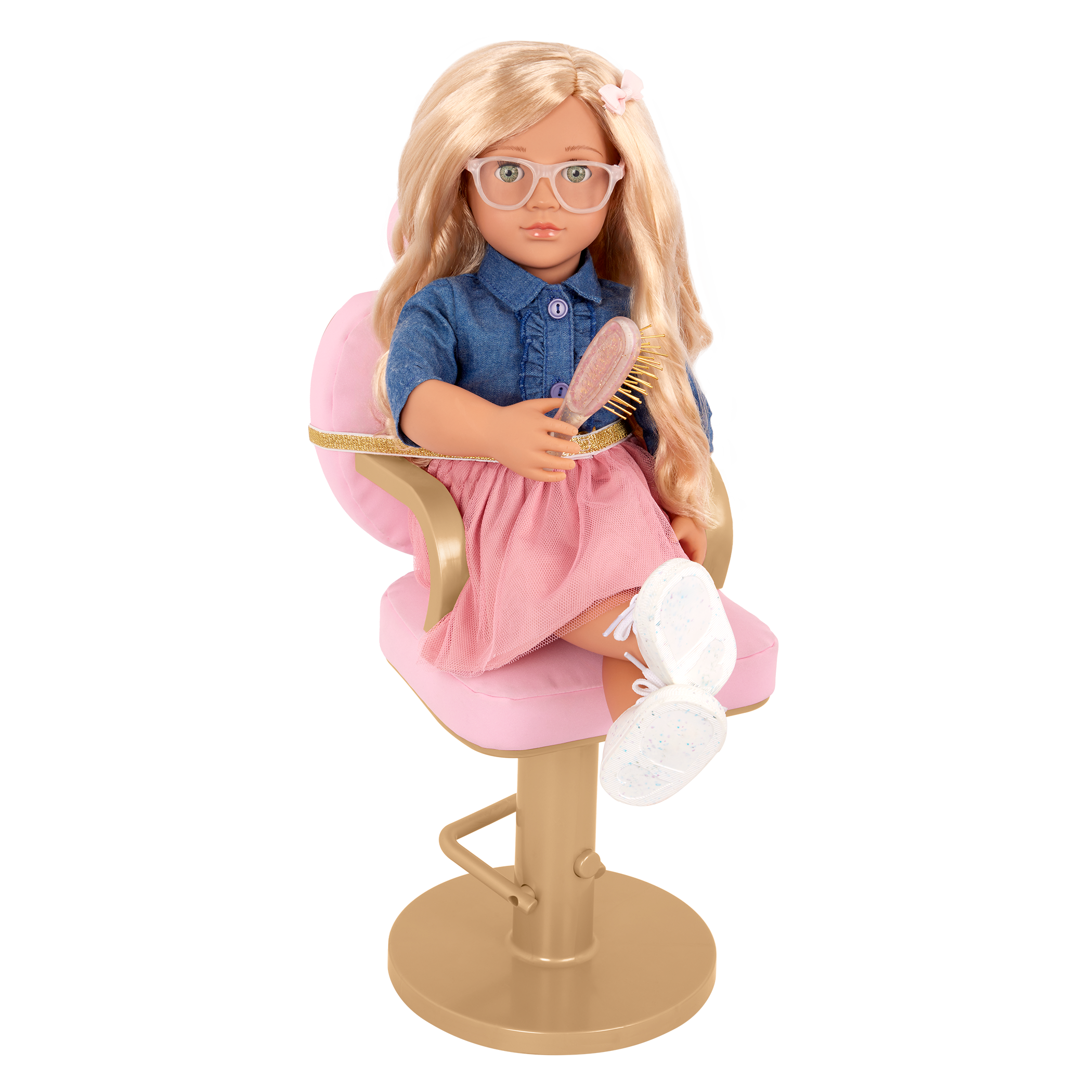 Sweet Styles - 46cm Doll Hair Dressing Chair - Hair-Styling Accessories - Our Generation 