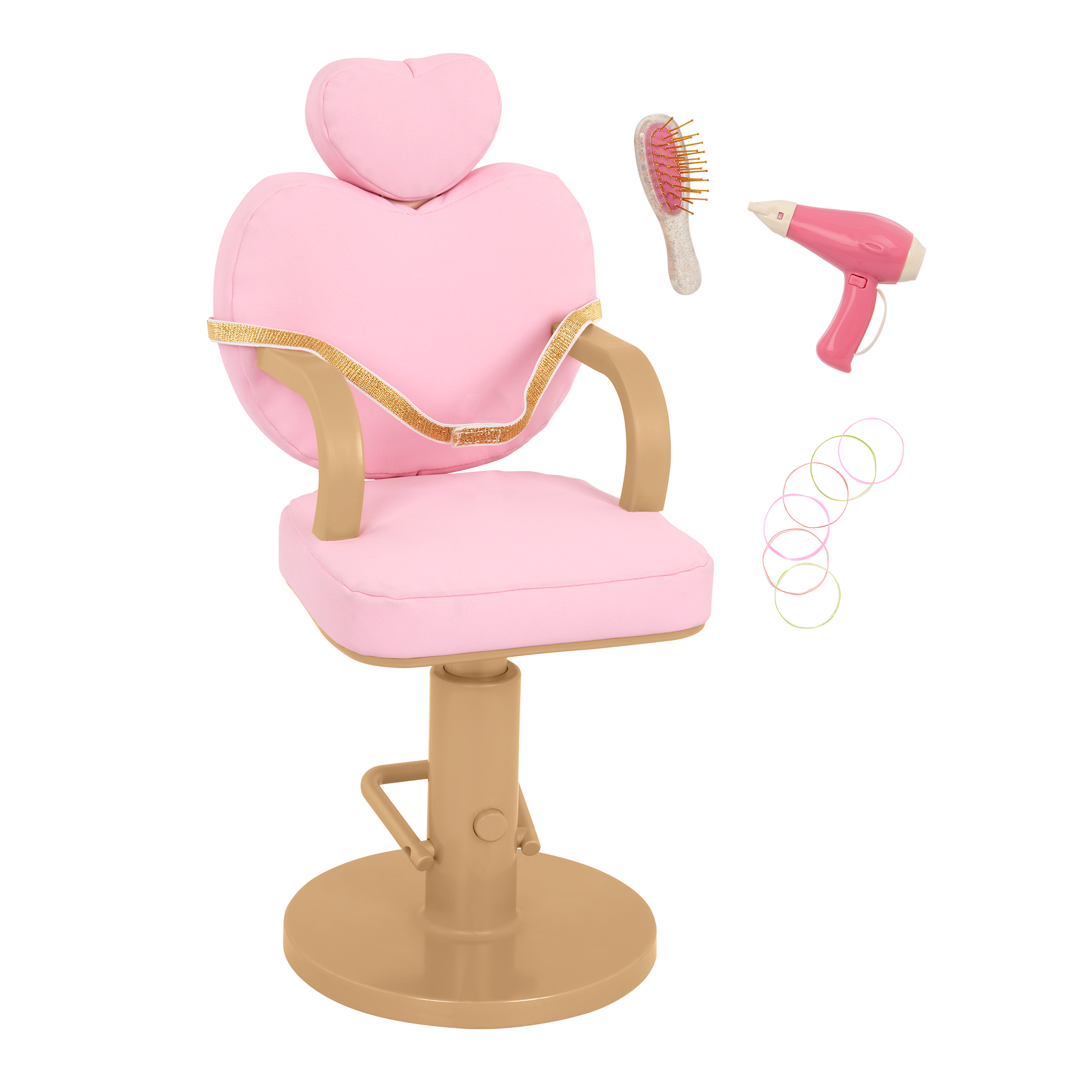 Sweet Styles - 46cm Doll Hair Dressing Chair - Hair-Styling Accessories - Our Generation 