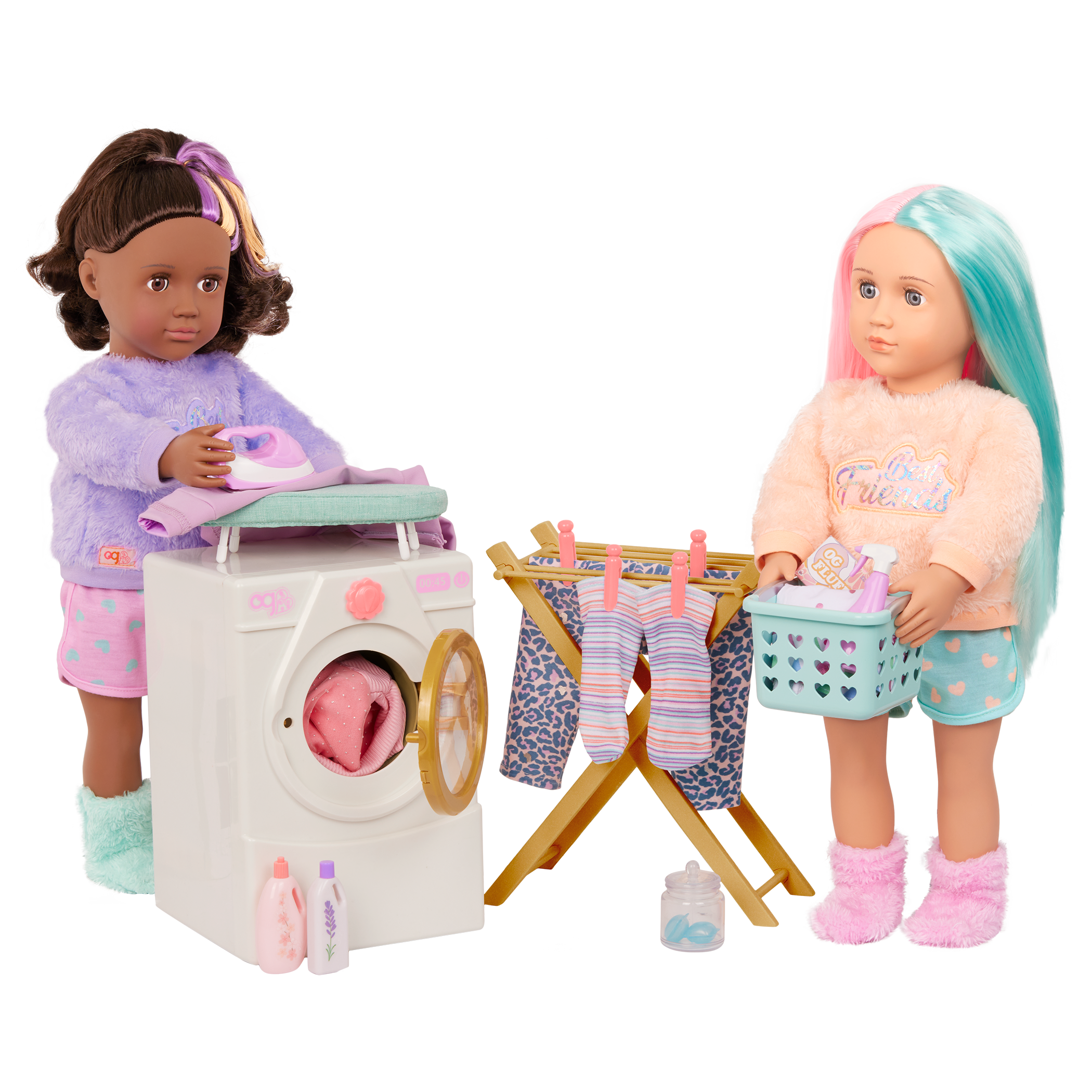 Laundry Day - 46cm Doll Washing Machine & Ironing Board Set - Furniture for Dolls - Our Generation