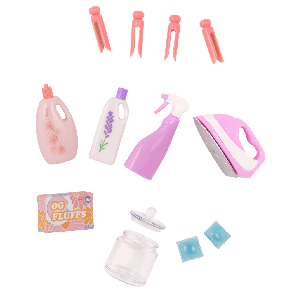 Laundry Day - 46cm Doll Washing Machine & Ironing Board Set - Furniture for Dolls - Our Generation