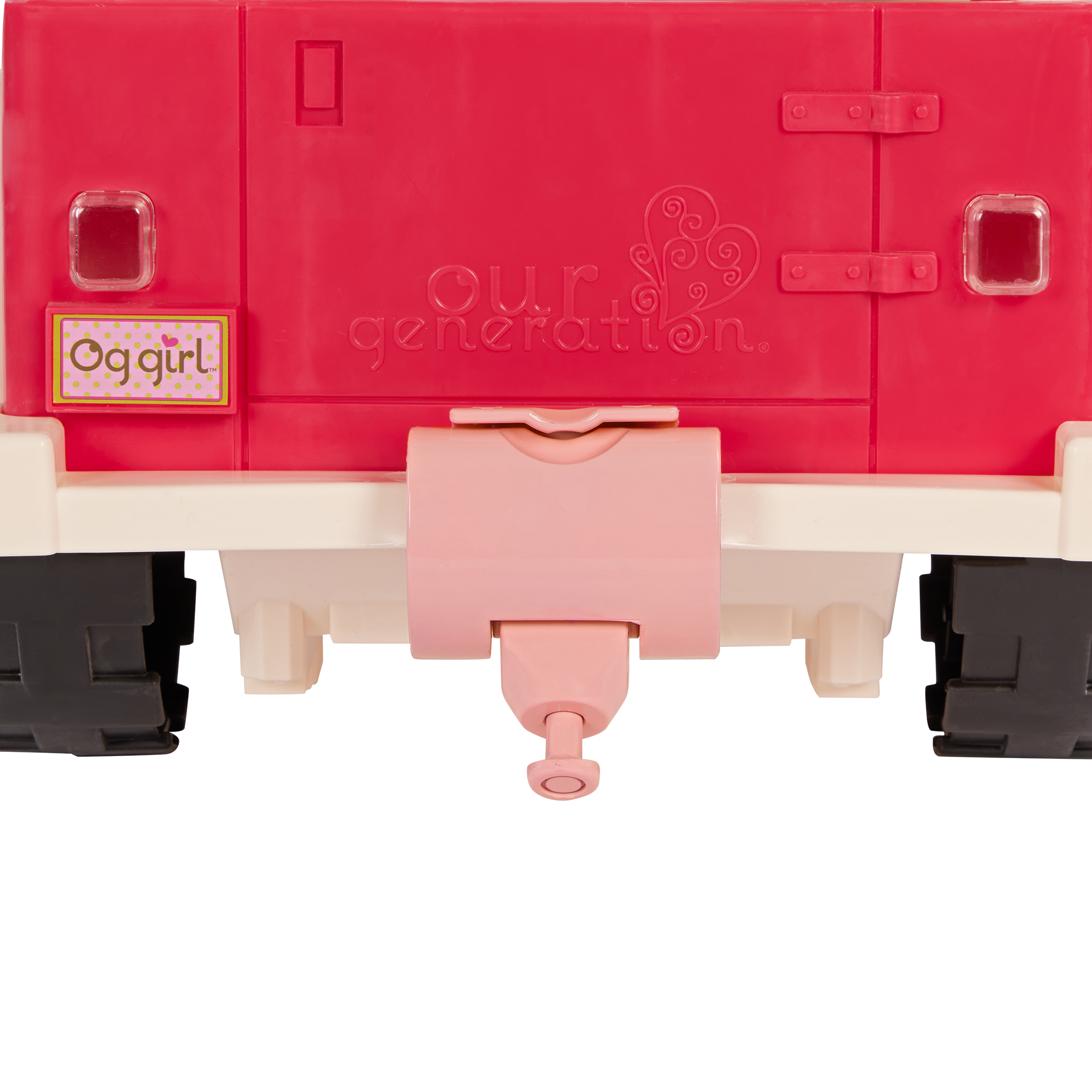 Mane to Travel Horse Trailer Set - Pink Trailer with Grooming Accessories - Equestrian Accessory for Dolls - Vehicle for Our Generation Horses - Our Generation UK