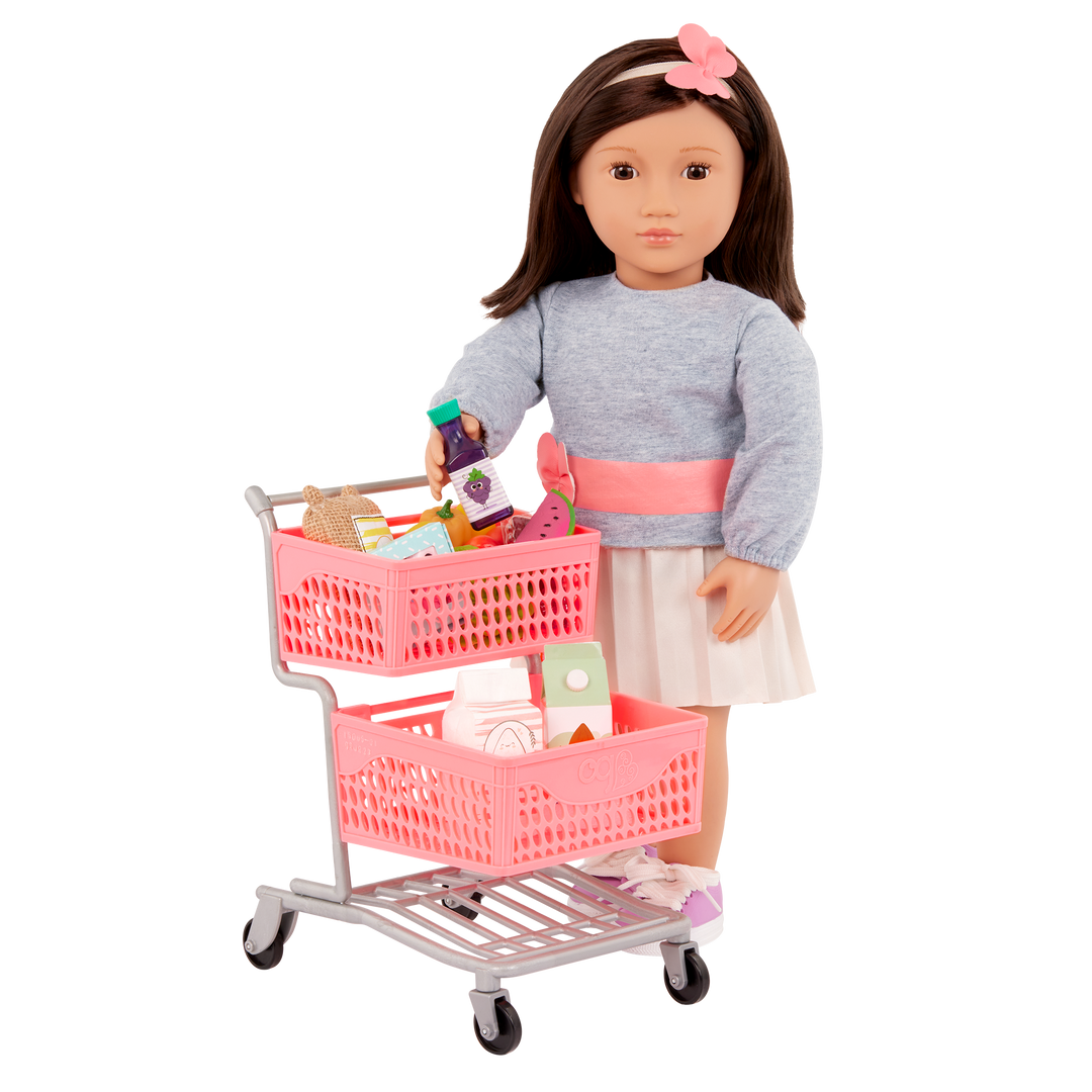 Our Generation Supermarket Play Doll Grocery trolley
