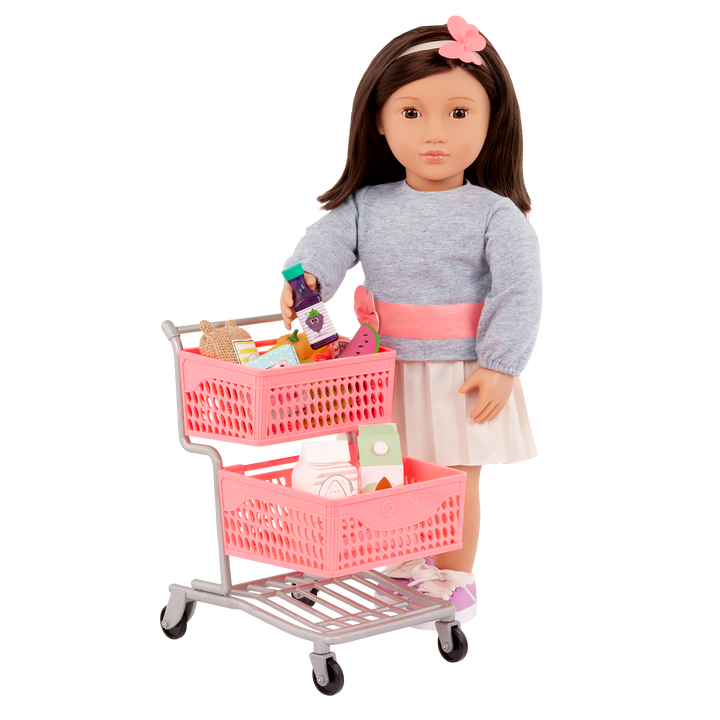 Our Generation Supermarket Play Doll Grocery trolley