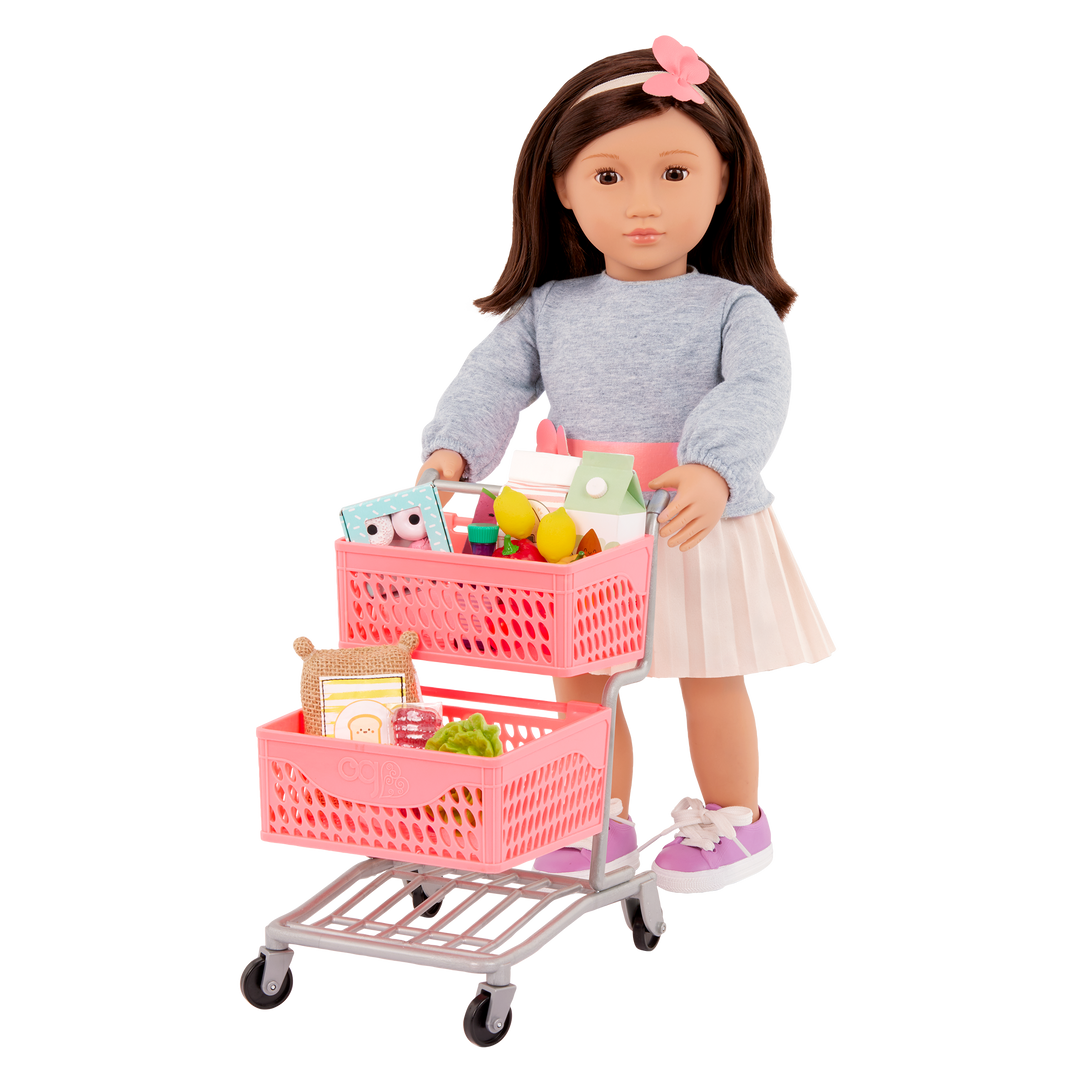 Our Generation Supermarket Play Doll Grocery trolley