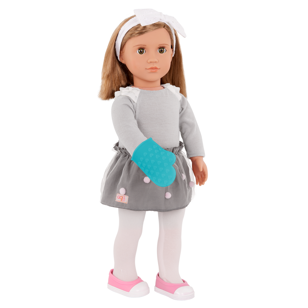 Gourmet Kitchen Set - Pink Kitchen Playset for 46cm Dolls - Food Accessories - Our Generation 