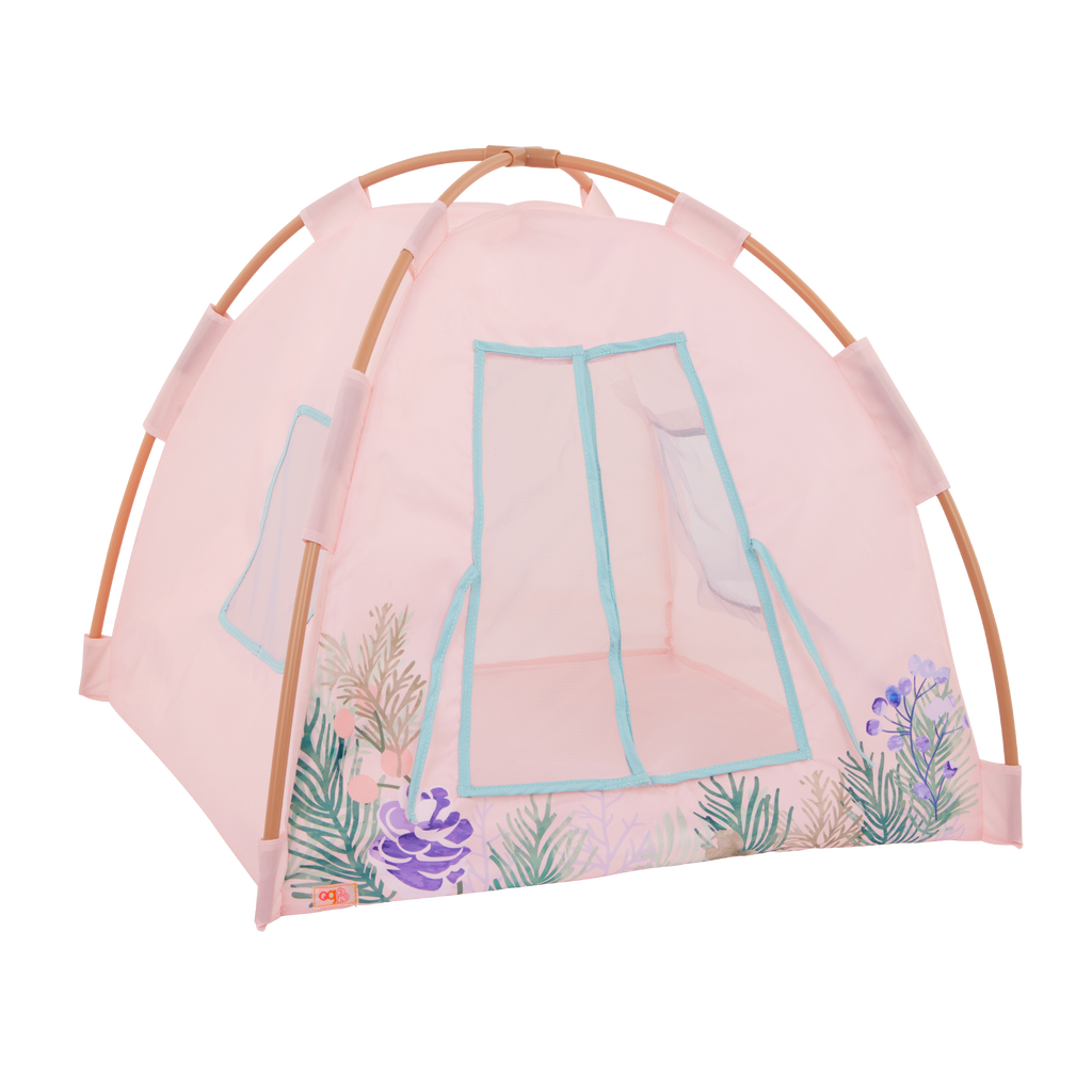 Camping Nights - Pink Tent for 46cm Dolls with Accessories - Our Generation