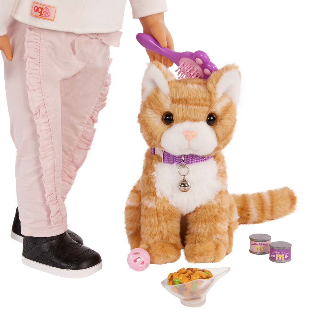 Hop in Cat Carrier - Plush Kitten with Pet Carrier - Accessories for Dolls - Our Generation
