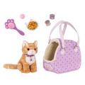 Hop in Cat Carrier - Plush Kitten with Pet Carrier - Accessories for Dolls - Our Generation