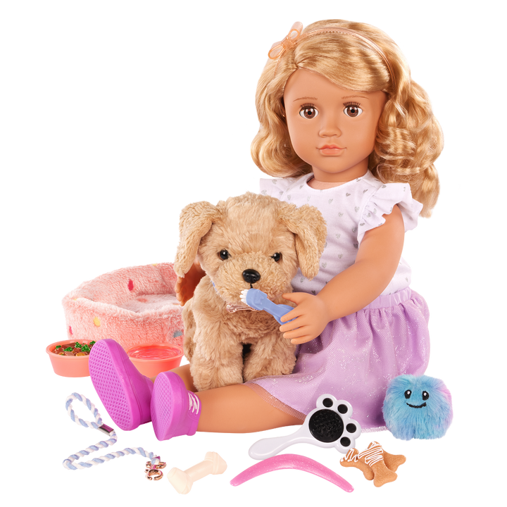 Puppy Care & Playset - Bed & Pet Accessories for 15cm OG Pups - Pet Accessories - Our Generation Accessories