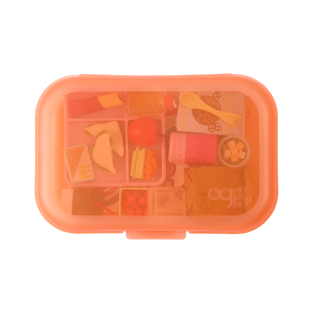 Ready for Lunch - Food Lunchbox Playset for Dolls - Orange Box with Accessories - Accessories for 46cm Dolls - Our Generation UK