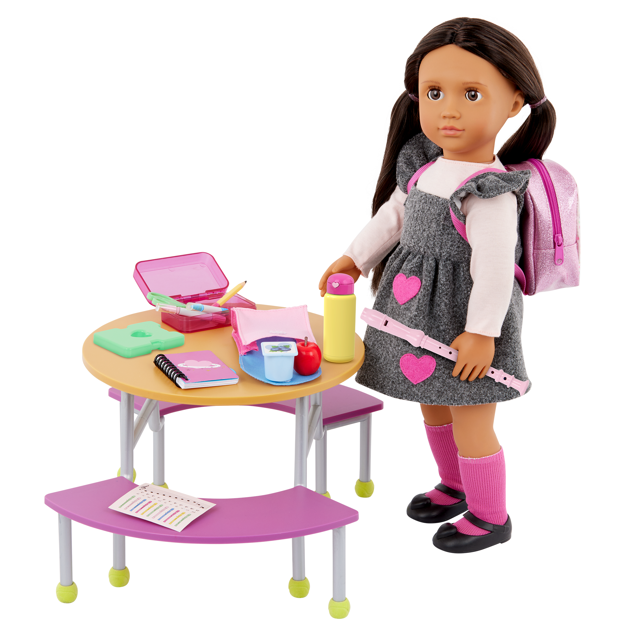 Ready for School - School Bag & Accessories for Dolls - School Themed Accessory Set - Our Generation