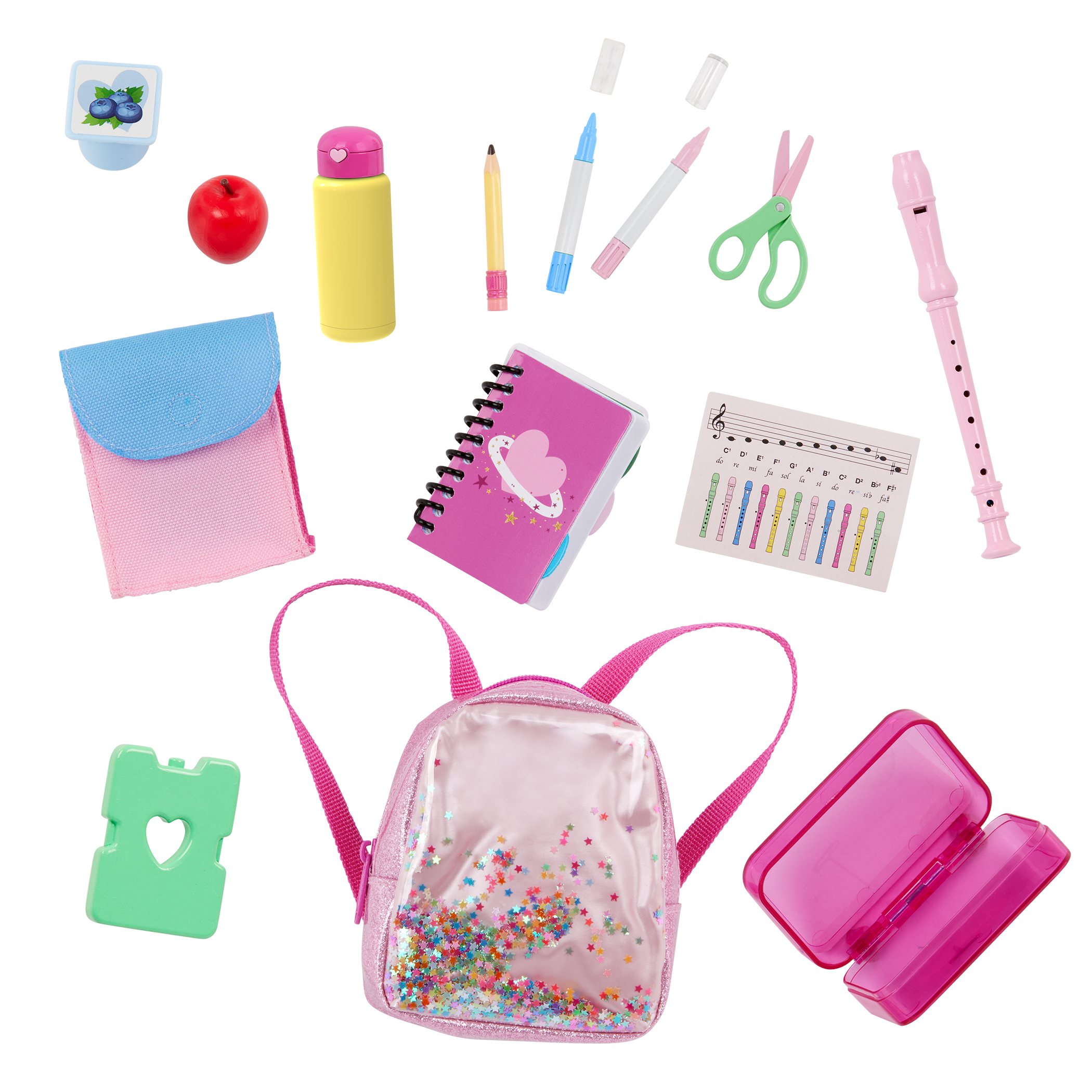 Ready for School - School Bag & Accessories for Dolls - School Themed Accessory Set - Our Generation