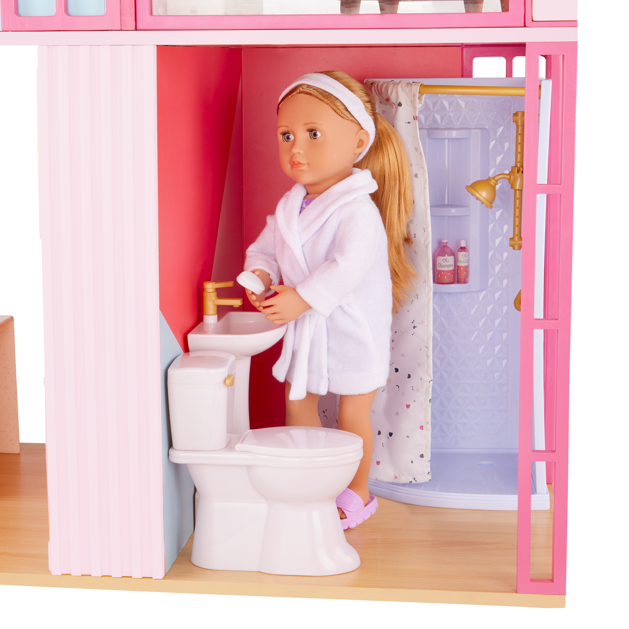 OG Lovely Loft - Dollhouse for 46cm Dolls - Two-Storey Dollhouse with Furniture - Furniture for Dolls - Gifts foe Kids - Our Generation UK