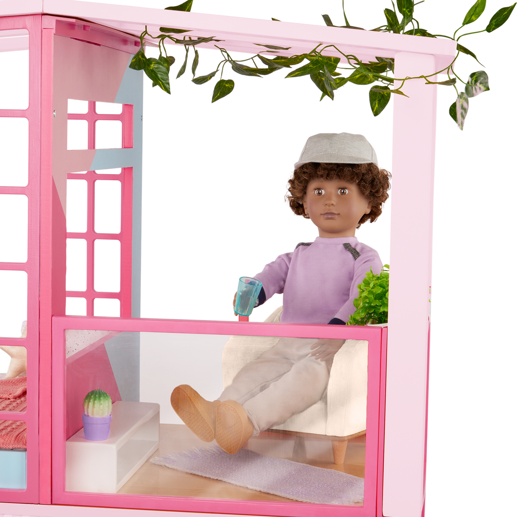 OG Lovely Loft - Dollhouse for 46cm Dolls - Two-Storey Dollhouse with Furniture - Furniture for Dolls - Gifts foe Kids - Our Generation UK