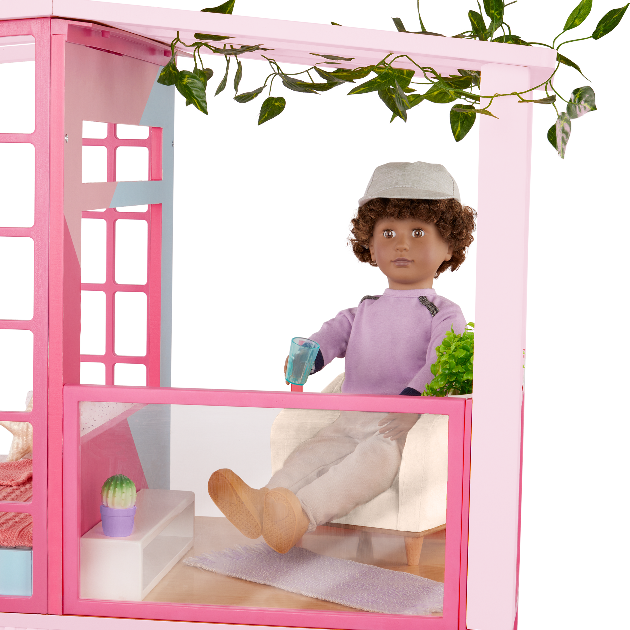 OG Lovely Loft - Dollhouse for 46cm Dolls - Two-Storey Dollhouse with Furniture - Furniture for Dolls - Gifts foe Kids - Our Generation UK