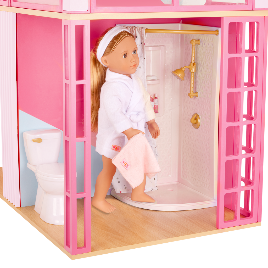 OG Lovely Loft - Dollhouse for 46cm Dolls - Two-Storey Dollhouse with Furniture - Furniture for Dolls - Gifts foe Kids - Our Generation UK