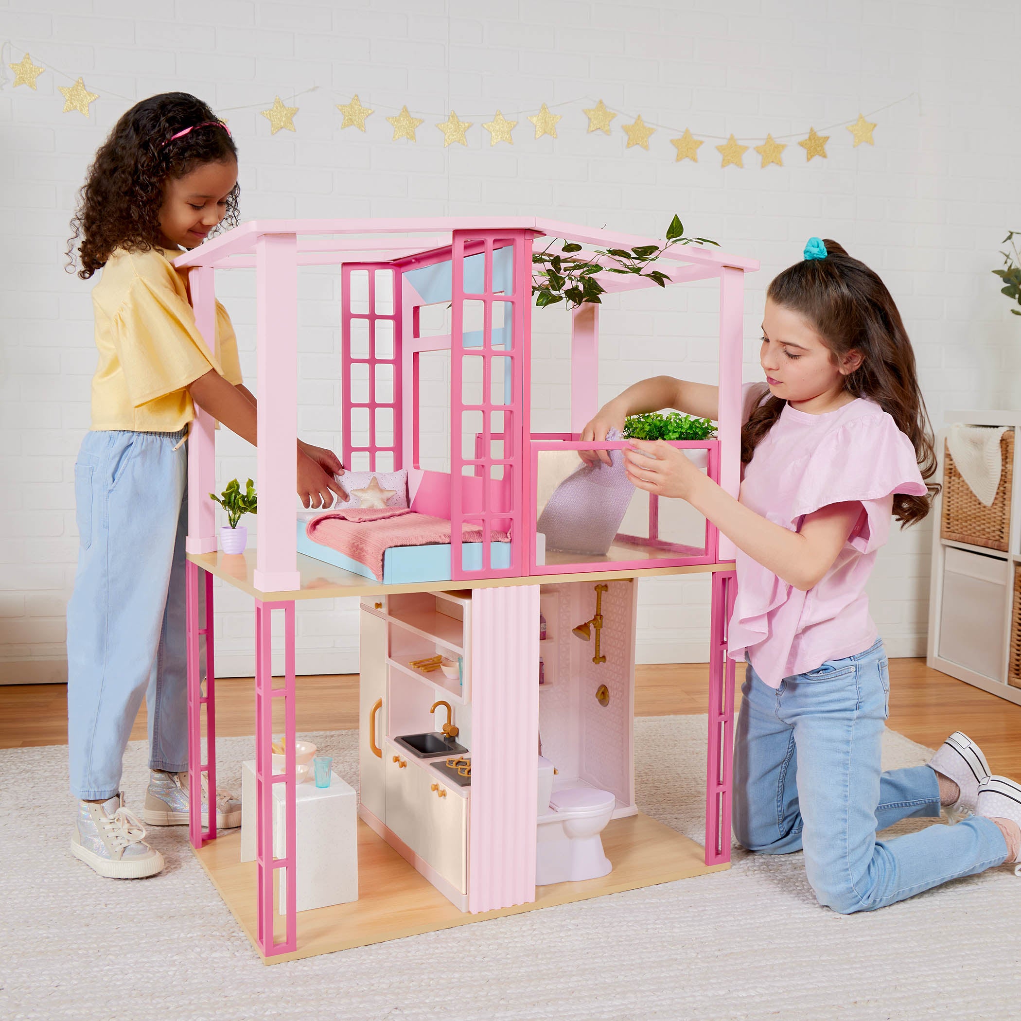 OG Lovely Loft - Dollhouse for 46cm Dolls - Two-Storey Dollhouse with Furniture - Furniture for Dolls - Gifts foe Kids - Our Generation UK