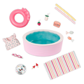 Poolside Fun - Pool & Accessories for 46cm Dolls - Outdoor Accessory Set - Our Generation UK