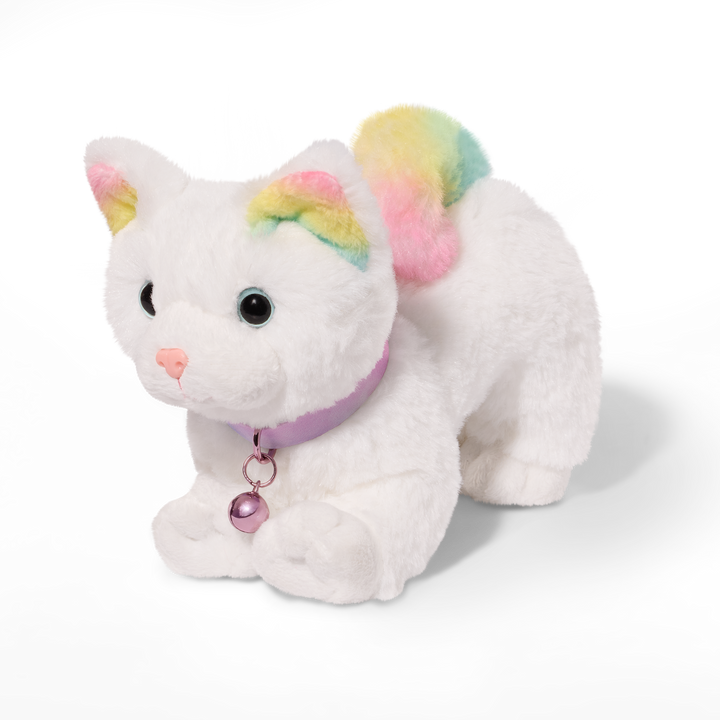 Posable Angora Cat - 15cm Pet Kitten for OG Dolls - Kitten with White & Multi-Coloured Fur - Pets for Dolls - Doll Accessories - Our Generation