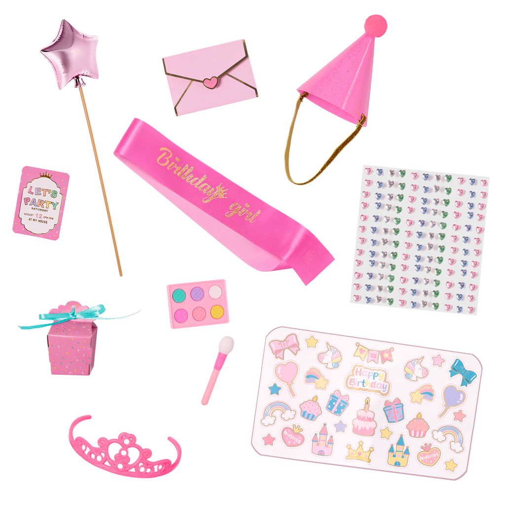 It's Your Birthday Calendar - Birthday Countdown Calendar - 30 Accessories for Dolls - Birthday Gifts for Kids - Our Generation UK