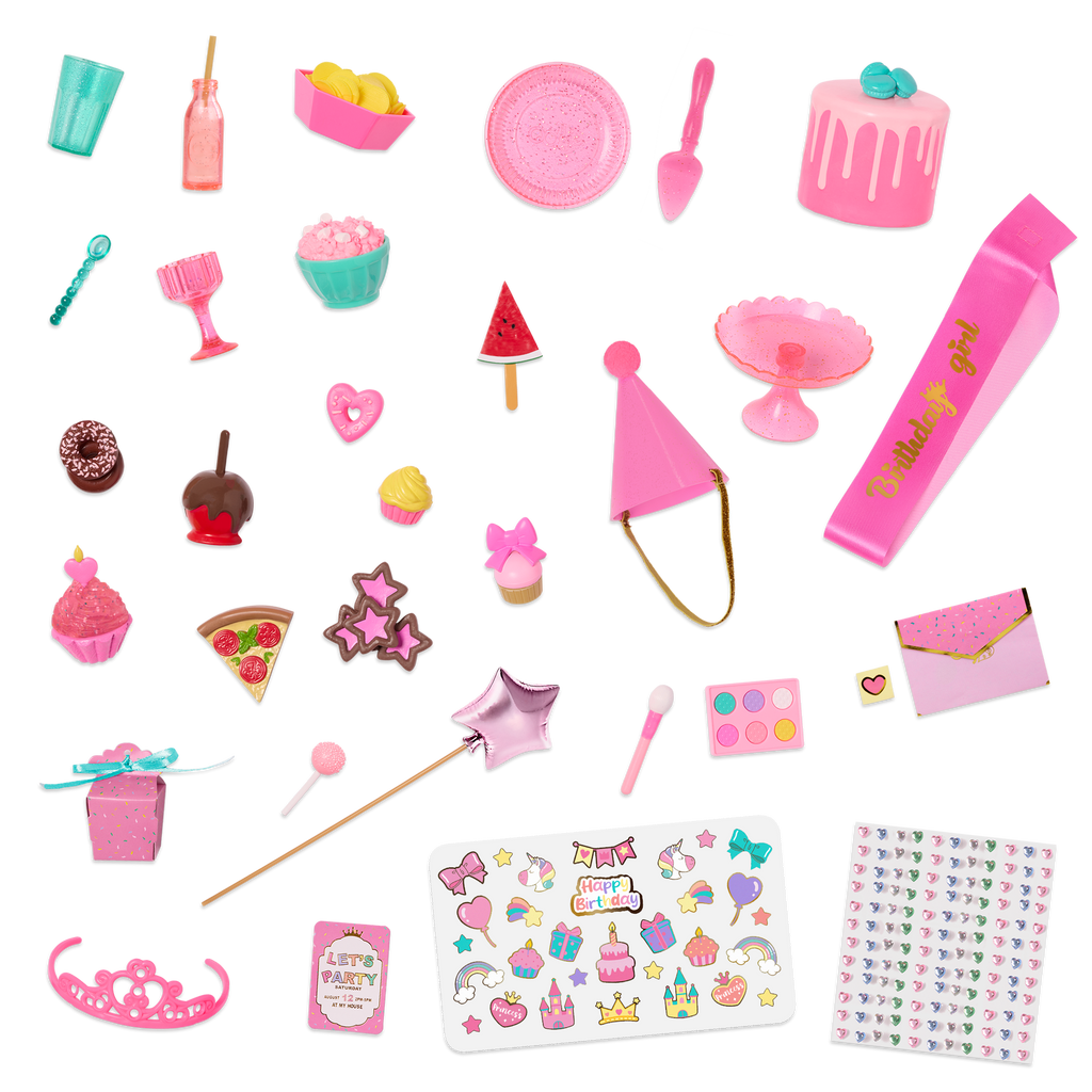 It's Your Birthday Calendar - Birthday Countdown Calendar - 30 Accessories for Dolls - Birthday Gifts for Kids - Our Generation UK