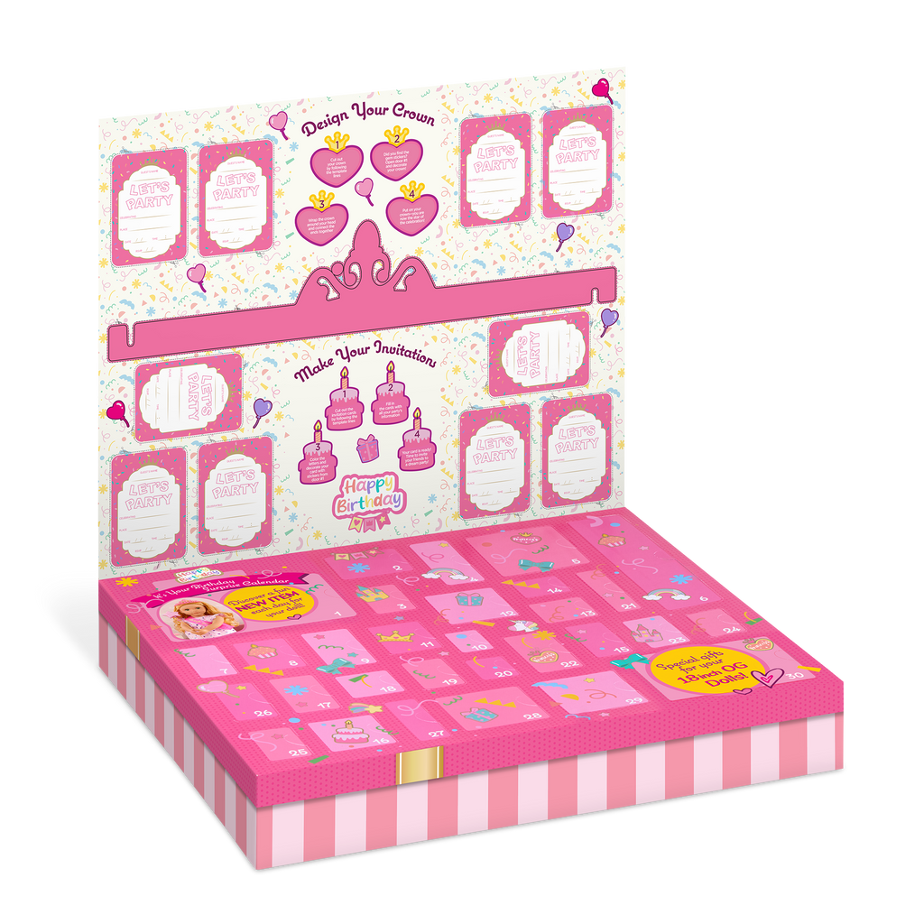 It's Your Birthday Calendar - Birthday Countdown Calendar - 30 Accessories for Dolls - Birthday Gifts for Kids - Our Generation UK