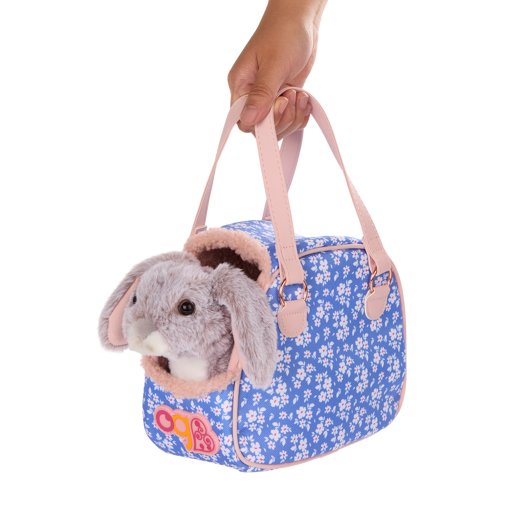 Hop In Bunny Carrier - Accessories for Dolls - Plush Bunny & Carrier - Our Generation UK