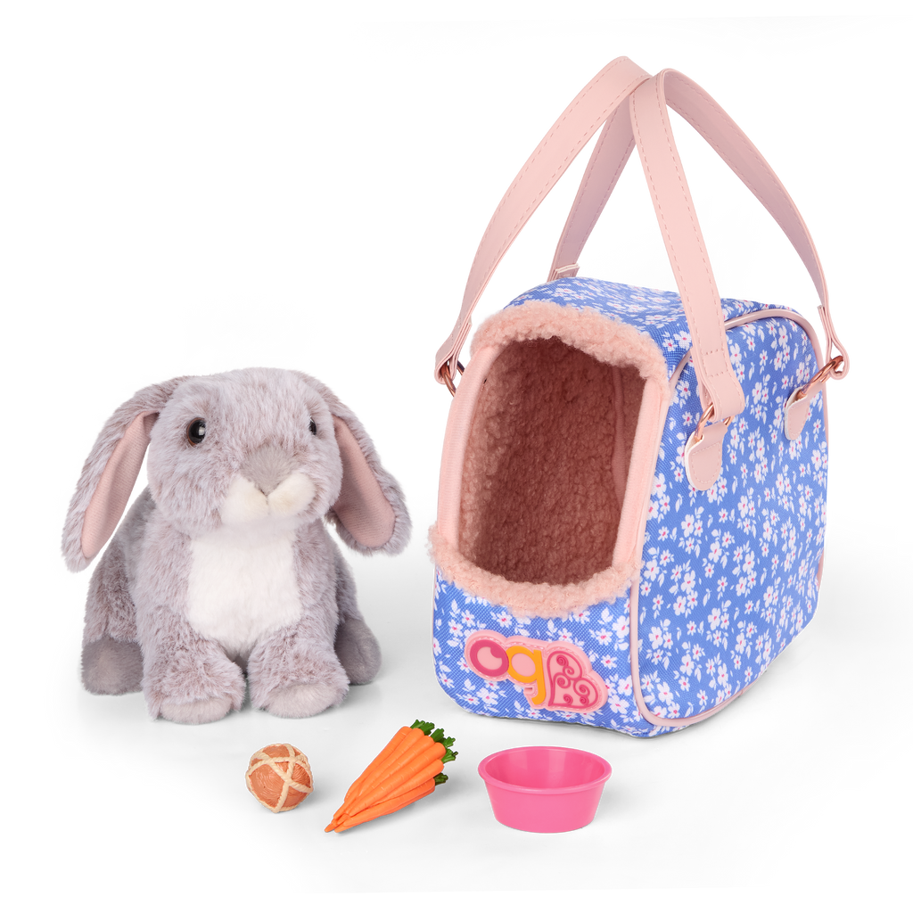 Hop In Bunny Carrier - Accessories for Dolls - Plush Bunny & Carrier - Our Generation UK