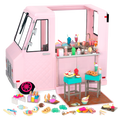 Sweet Stop Ice Cream Truck Pink - Accessories for Our Generation Dolls - Truck with Ice Cream Accessories - Vehicle for Dolls - Gift Ideas for Kids - Our Generation UK