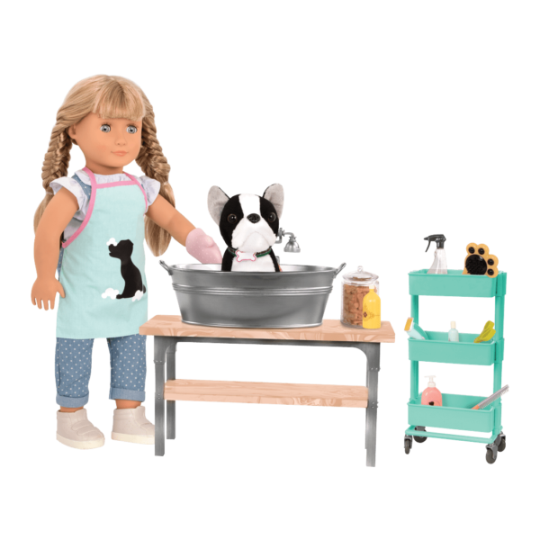 Pet Grooming Set - Grooming Parlour Playset for Dolls - Our Generation