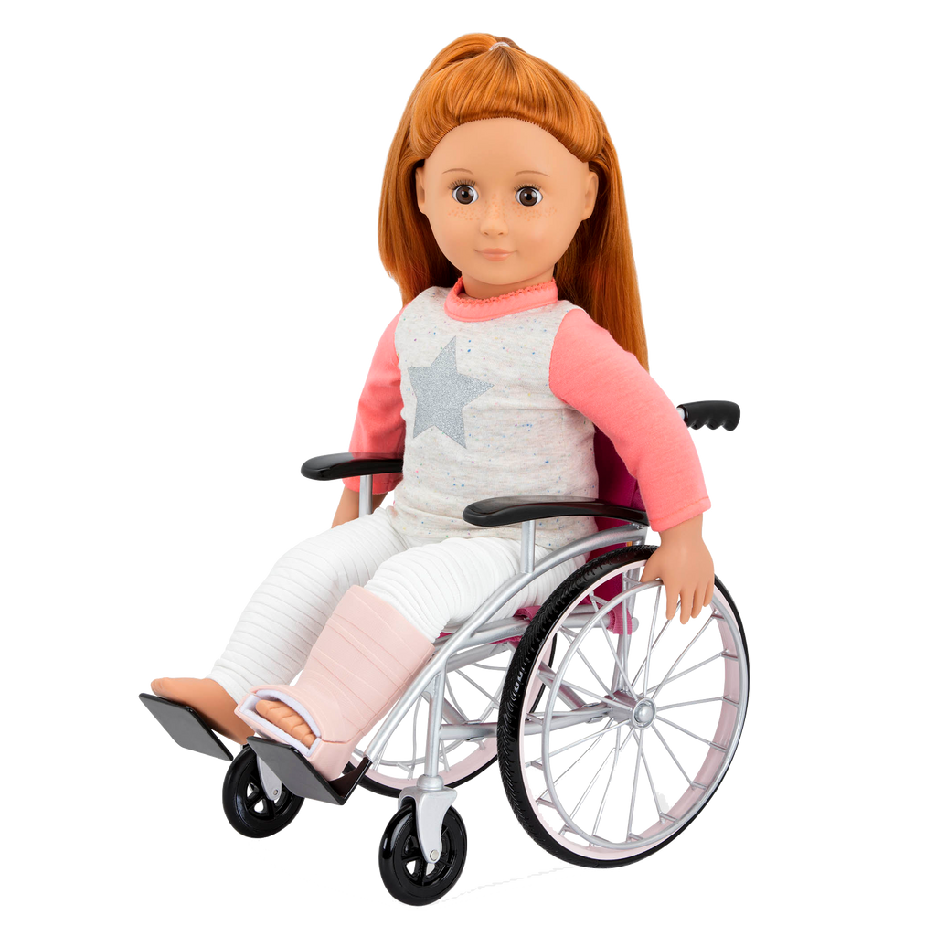 Heals on Wheels - 46cm Dollwheel Chair & Medical Accessories - Playset for Dolls - Our Generation UK