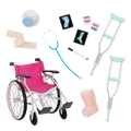 Heals on Wheels - 46cm Dollwheel Chair & Medical Accessories - Playset for Dolls - Our Generation UK