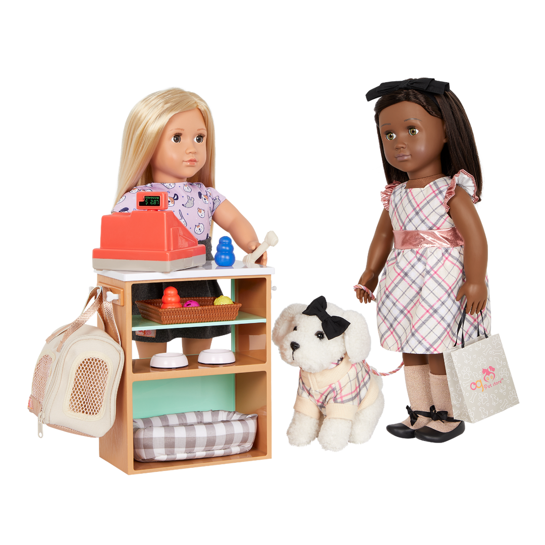 Pet Store Set - Pet Accessories for 46cm Dolls - Shop Playset - Doll Accessories - Our Generation