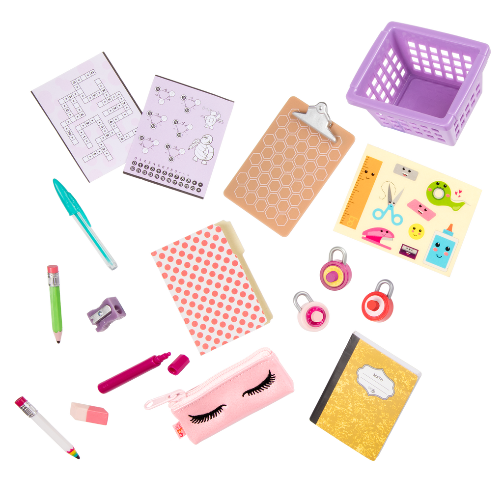 Classroom Cool Locker Set - School Locker Set for Dolls - School Accessories - Our Generation