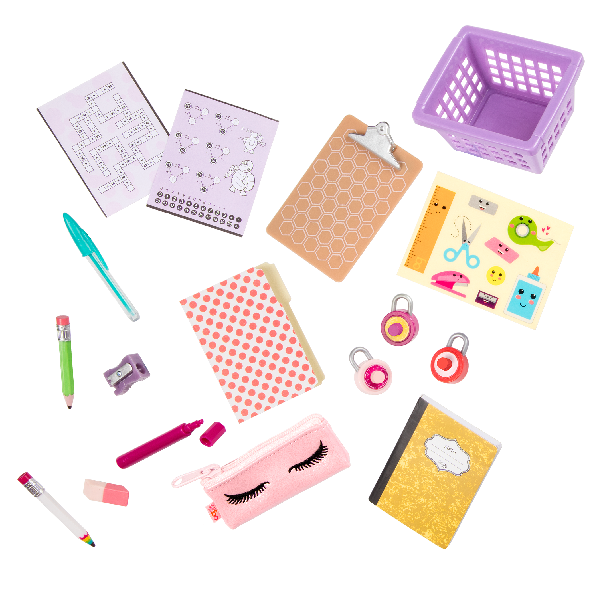 Classroom Cool Locker Set - School Locker Set for Dolls - School Accessories - Our Generation