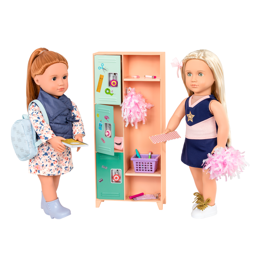 Classroom Cool Locker Set - School Locker Set for Dolls - School Accessories - Our Generation