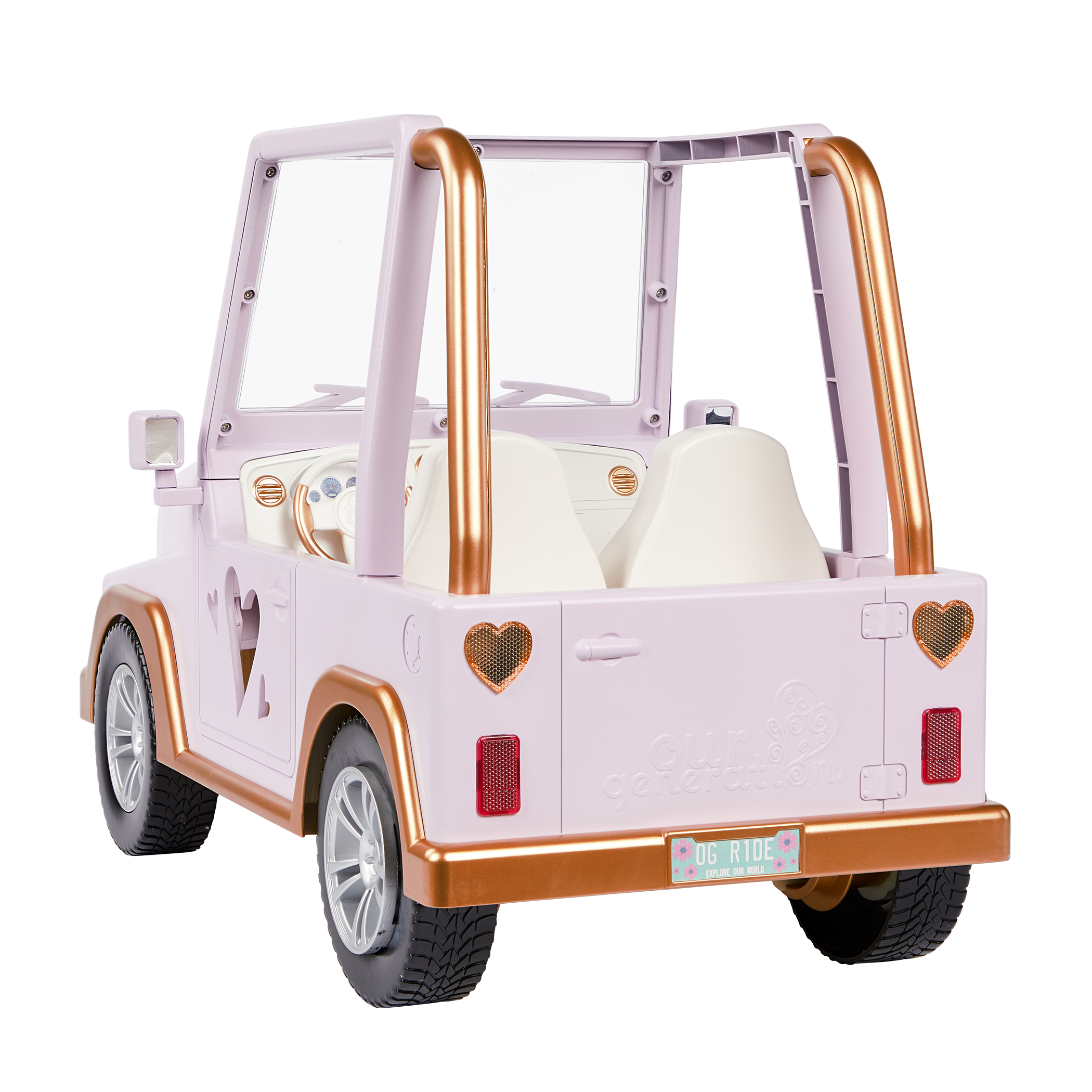 My Way & Highways  - 4x4 Vehicle for 46cm Dolls - Pink Car for Dolls - Our Generation