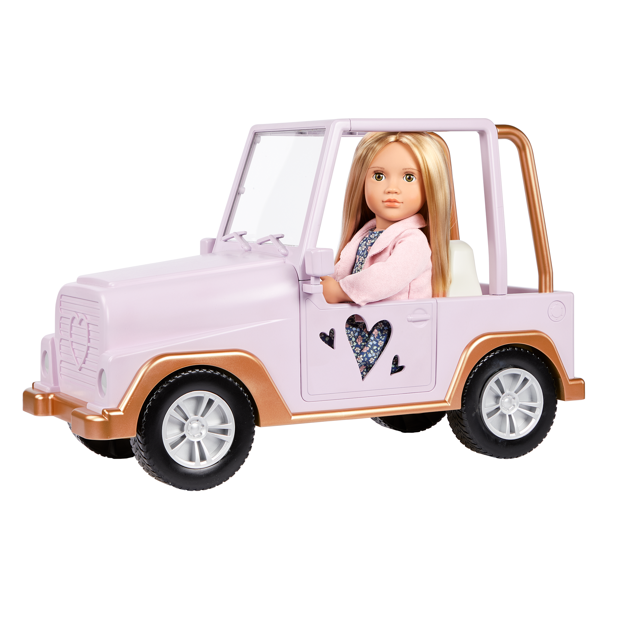 My Way & Highways  - 4x4 Vehicle for 46cm Dolls - Pink Car for Dolls - Our Generation