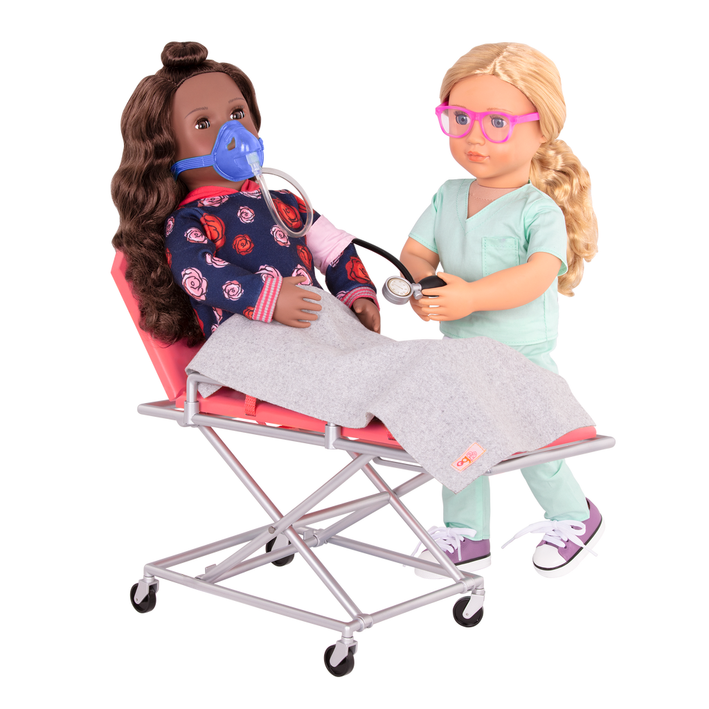 OG Medi-Care - Hospital Gurney for Dolls - Medical Accessories for Dolls - Our Generation UK