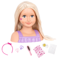 Trista - 23cm Styling Head with Accessories - Doll Styling Head with Blonde Hair - Gift Idea for Kids Ages 3 Years + - Our Generation