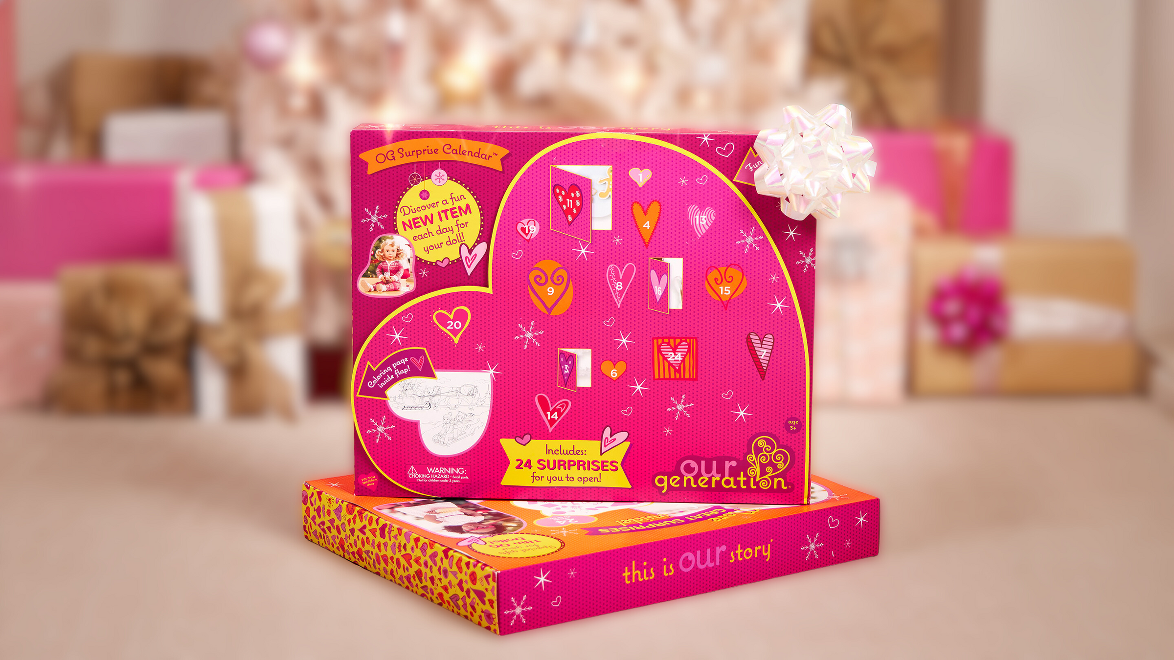 OG Surprise Calendar - Advent Calendar with 24 Surprises - Accessories for Dolls - Our Generation